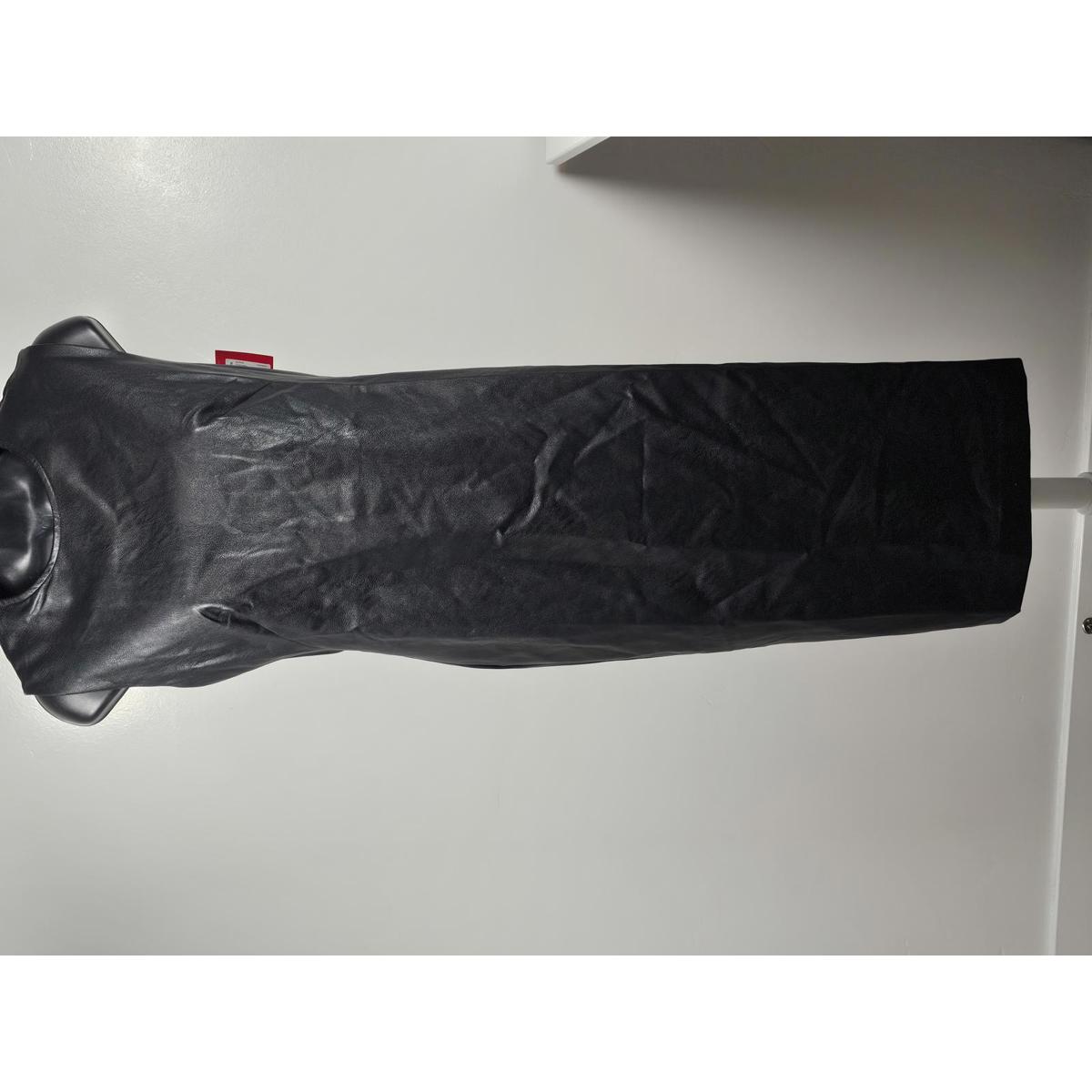 Spanx Faux Leather Sleeveless Midi Dress - Chic & Sleek